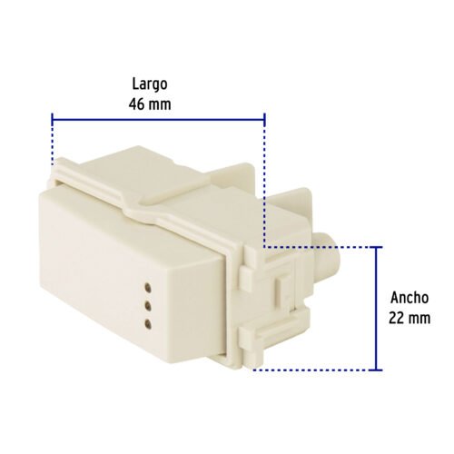 480563 48056 - Interruptor de 3 vías con luz piloto, línea Italiana, marfil
