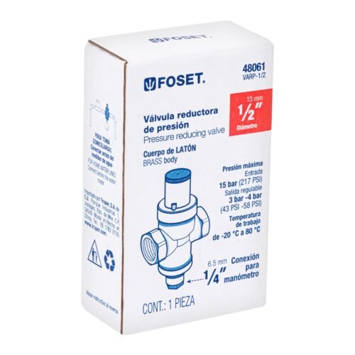 48061 - Válvula reductora de presión 1/2", Foset