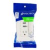 48064 - Contacto aterrizado  2 puertos USB, marfil, línea Italiana