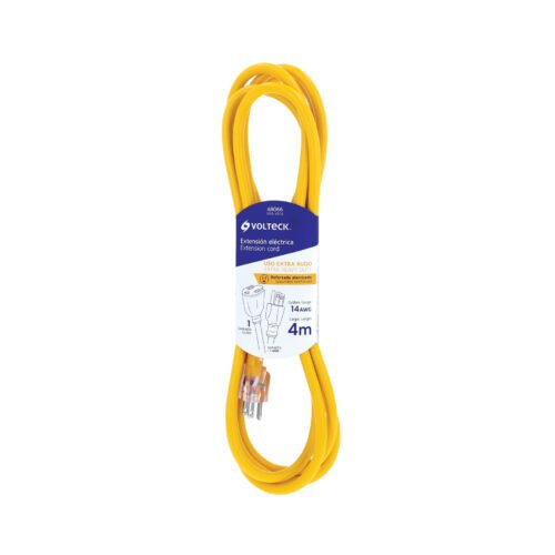 48066 - Extensión reforzada aterrizada 4 m 3x14 AWG, Volteck