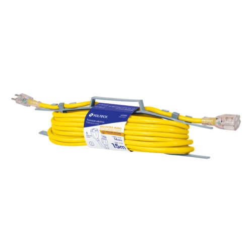 48068 - Extensión reforzada aterrizada 15 m 3x14 AWG, Volteck