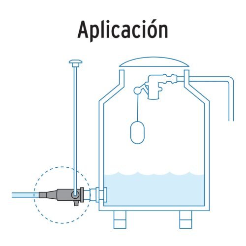 48070 - Multiconector polipropileno para tinaco, sin válvula, Foset