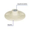 48076 - Portalámpara 4-1/2" de baquelita, Volteck
