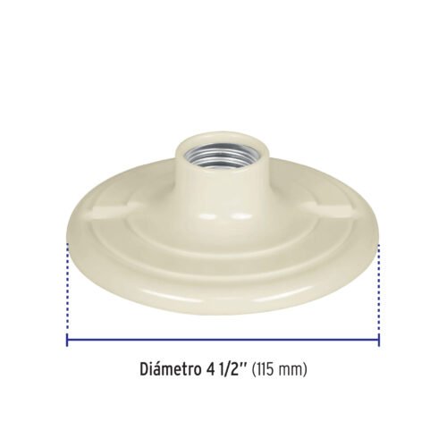 48076 - Portalámpara 4-1/2" de baquelita, Volteck
