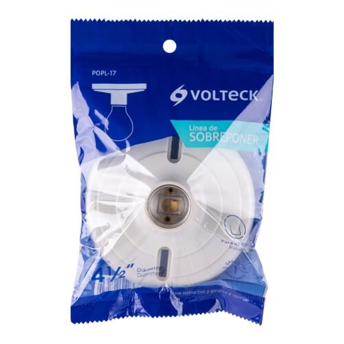 48076 - Portalámpara 4-1/2" de baquelita, Volteck