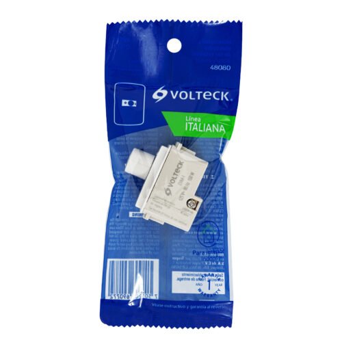 48080 - Dimmer giratorio, línea Italiana, marfil, Volteck