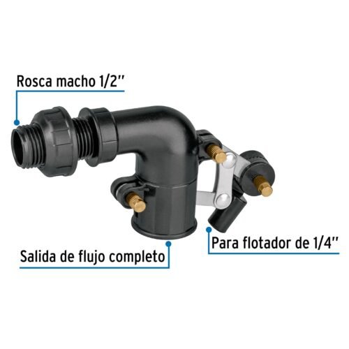 48082 - Válvula de POM, 1/2" para flotador, Foset