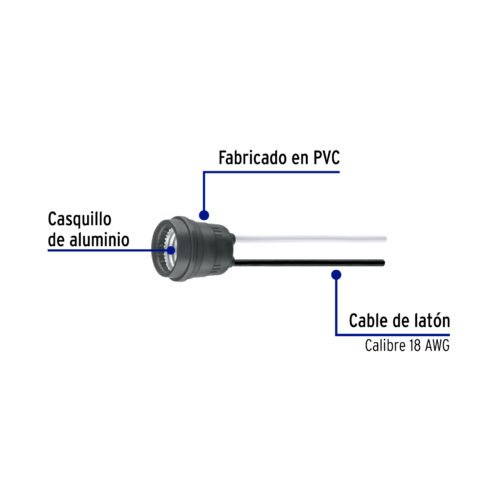 48093 - Portalámpara de PVC para intemperie, a granel, Volteck
