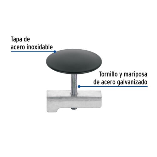 480971 48097 - Cubretaladro negro de 1-3/4", diámetro 43 mm, Foset