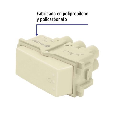 48099 - Interruptor para timbre, línea Italiana, color marfil