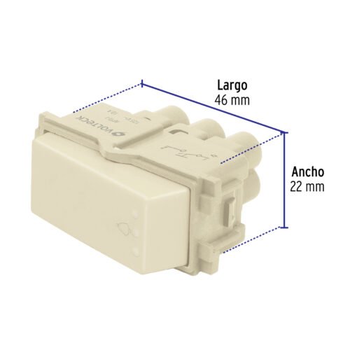 48099 - Interruptor para timbre, línea Italiana, color marfil