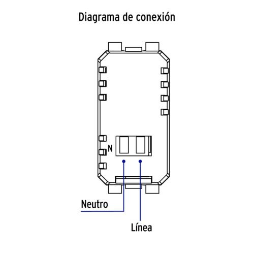 48109 - Módulo puerto USB, línea Italiana, color blanco, Volteck