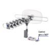 481141 48114 - Antena aérea para TV HD, giratoria 360° con control y cable