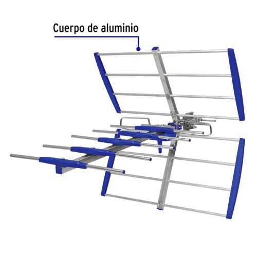 48119 - Antena aérea para TV HD, 14 elementos, Volteck