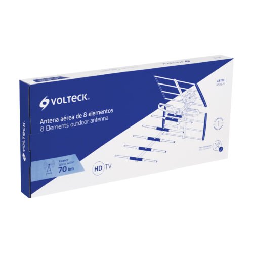 48119 - Antena aérea para TV HD, 14 elementos, Volteck