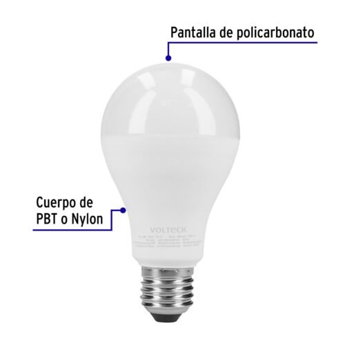 48129 - Pack de 4 lámparas LED A19 18 W (equiv. 125 W), luz de día