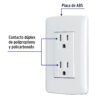 481302 48130 - Contacto dúplex aterrizado, color blanco, línea Italiana
