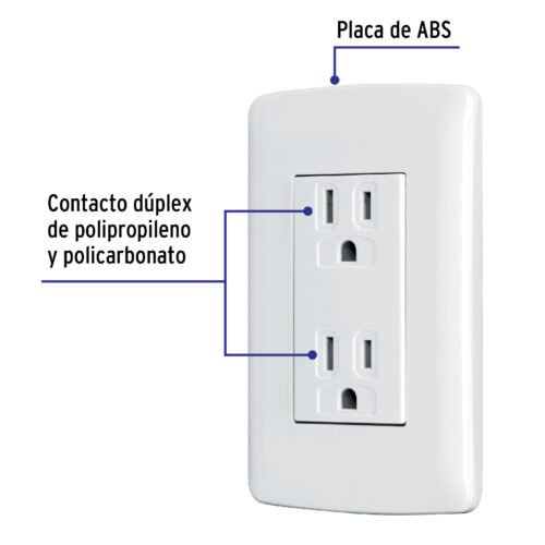 481302 48130 - Contacto dúplex aterrizado, color blanco, línea Italiana