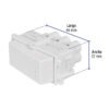 48132 - Interruptor sencillo, línea Italiana, color blanco, Volteck
