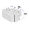 48137 - Interruptor de 3 vías, línea Italiana, color blanco, Volteck