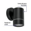 481431 48143 - Arbotante de acento 1 spot negro, lámpara no incluida
