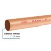 48153 48153 - Tubo rígido de cobre 1" tipo "N", 3m, 1.4kg, FOSET