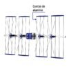 48169 - Antena aérea para TV HD, 32 elementos, Volteck