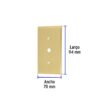 481742 48174 - Placa para atenuador, de aluminio, línea Standard, Volteck