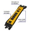 481861 48186 - Multicontacto 14 AWG industrial supresor de picos 6 entradas