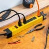 481863 48186 - Multicontacto 14 AWG industrial supresor de picos 6 entradas