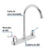 481941 48194 - Mezcladora 8" fregadero, ABS, cuello curvo, palanca, BASIC