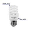 48202 - Lámpara espiral mini T2 7 W luz de día en blíster, Volteck