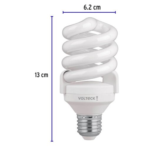 482122 48212 - Lámpara espiral T4 15 W luz de día en blíster, Volteck