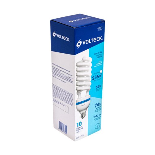 48217 - Lámpara espiral T5 65 W alta potencia luz de día, caja