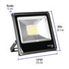 48220 - Reflector delgado de LED 30 W luz de día, Volteck