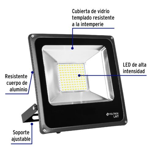 48221 - Reflector delgado de LED 50 W luz de día, Volteck