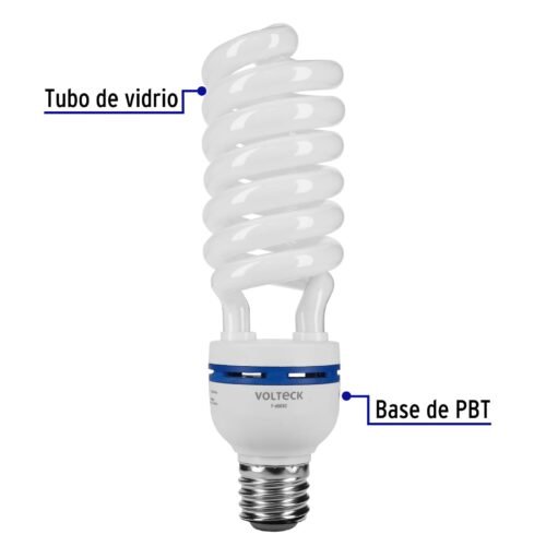 48222 - Lámpara espiral 65 W base mogul E39 220 V luz día, caja