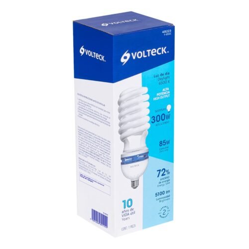 48223 - Lámpara espiral T5 85 W alta potencia luz de día, caja