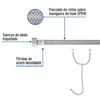 48224 - Manguera "T" lavabo/fregadero, vinilo, 1/2" x 1/2" x 1/2", 55cm