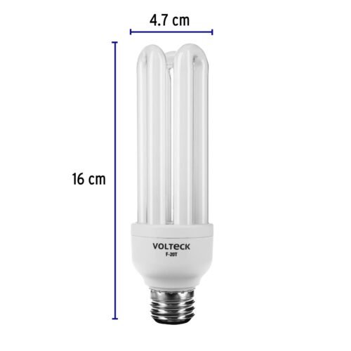 482262 48226 - Lámpara triple T4 20 W luz de día en blíster, Volteck