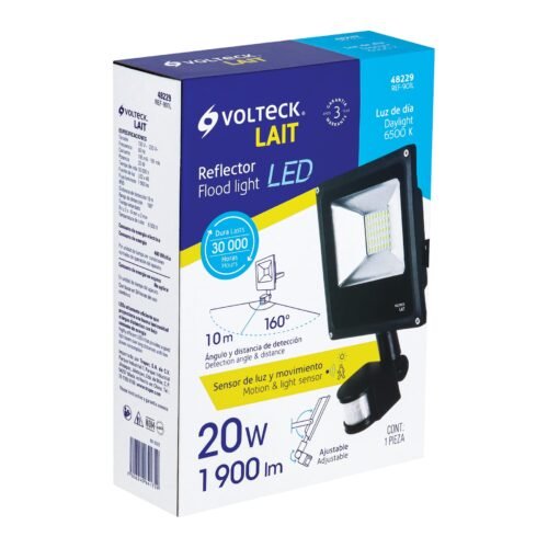 482295 48229 - Reflector LED 20 W alta intensidad con sensor de movimiento