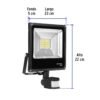 48230 - Reflector LED 30 W alta intensidad con sensor de movimiento