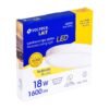 482584 48258 - Luminario LED tipo plafón 18 W, redondo, luz cálida, blanco