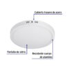 482592 48259 - Luminario LED tipo plafón 24 W, redondo, luz cálida, blanco