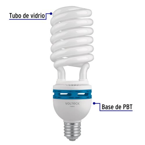 48260 - Lámpara espiral 85 W base mogul E39 220 V luz día, caja