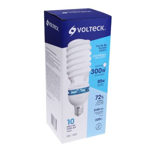 48260 - Lámpara espiral 85 W base mogul E39 220 V luz día, caja