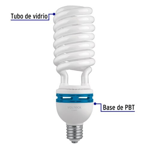 48261 - Lámpara espiral 105 W base mogul E39 220 V luz día, caja