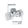 482852 48285 - Llave angular de 1/2", 1/4 de vuelta, barrilito, blíster