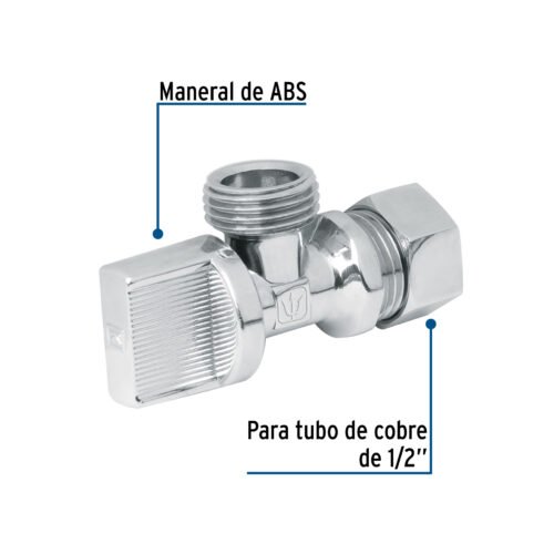 482852 48285 - Llave angular de 1/2", 1/4 de vuelta, barrilito, blíster