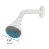 482933 48293 - Regadera plástica redonda 2-1/2" gris-blanca, Foset Basic